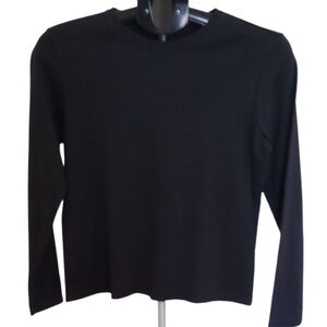 L.L. Bean 100% Cotton Black Long Sleeve Shirt
